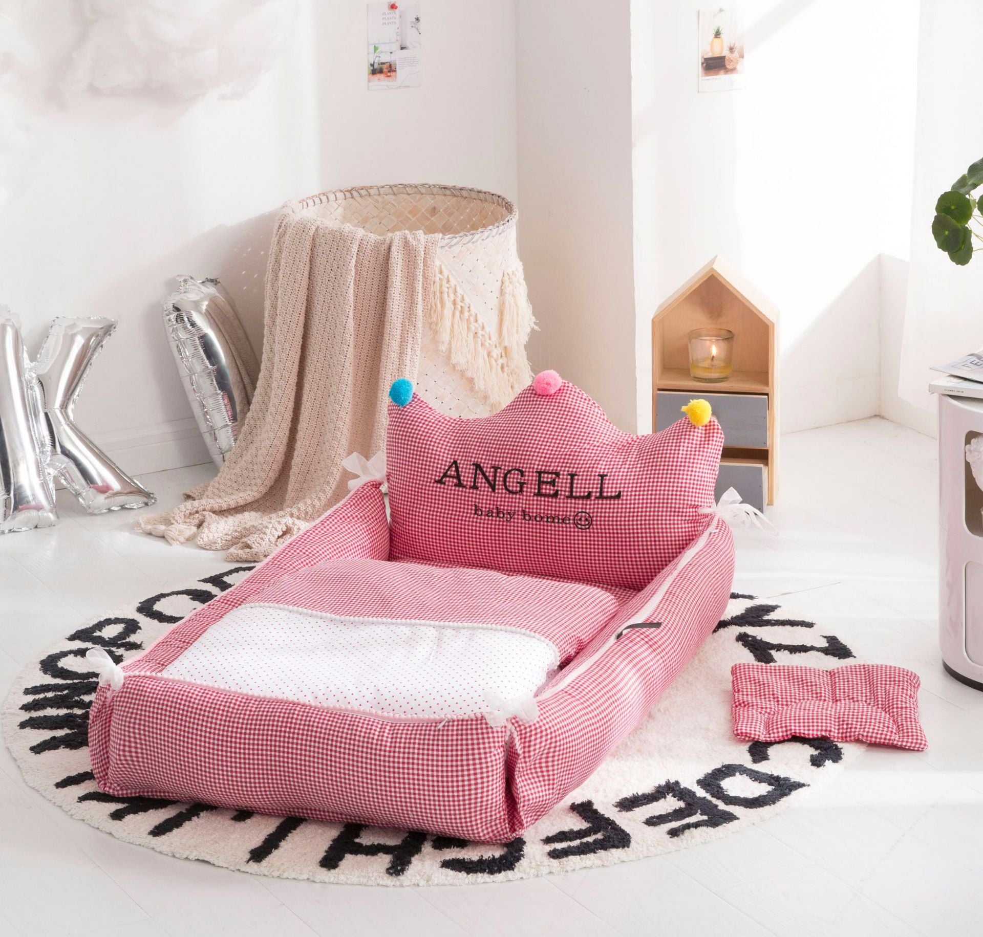Lit bébé portable - Lit d’allaitement réglable détachable et lavable