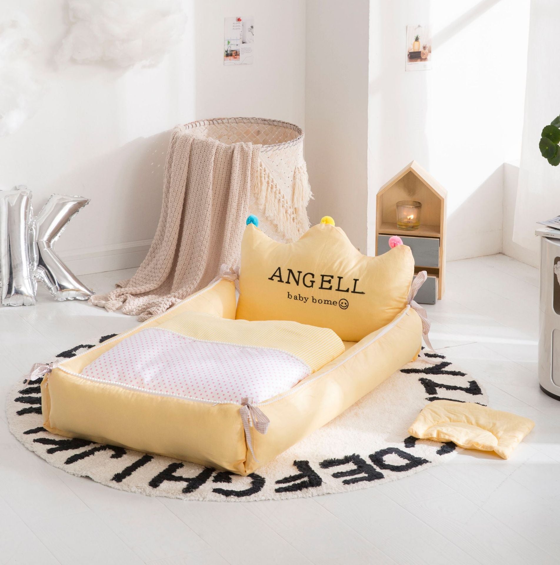 Lit bébé portable - Lit d’allaitement réglable détachable et lavable