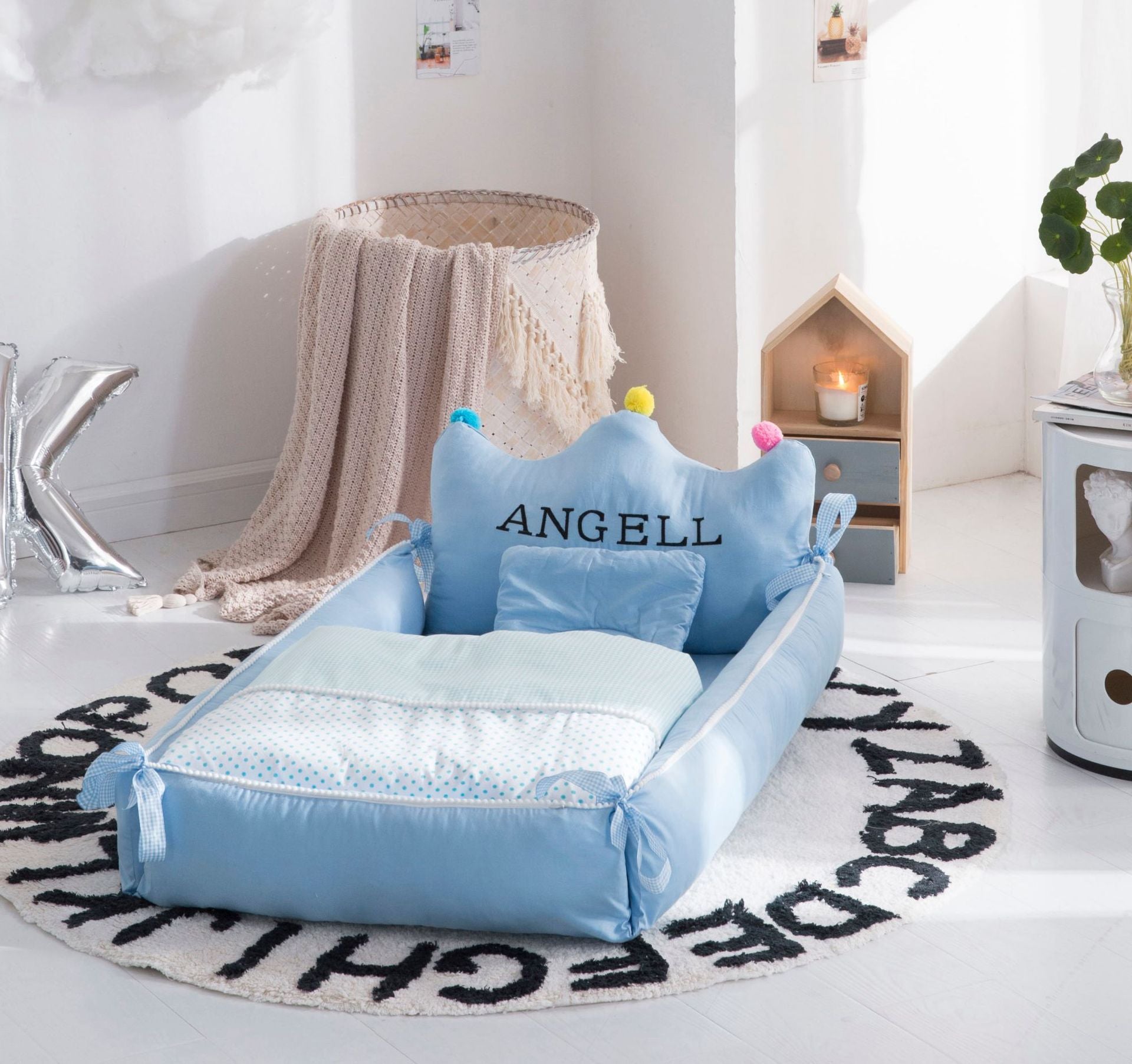 Lit bébé portable - Lit d’allaitement réglable détachable et lavable
