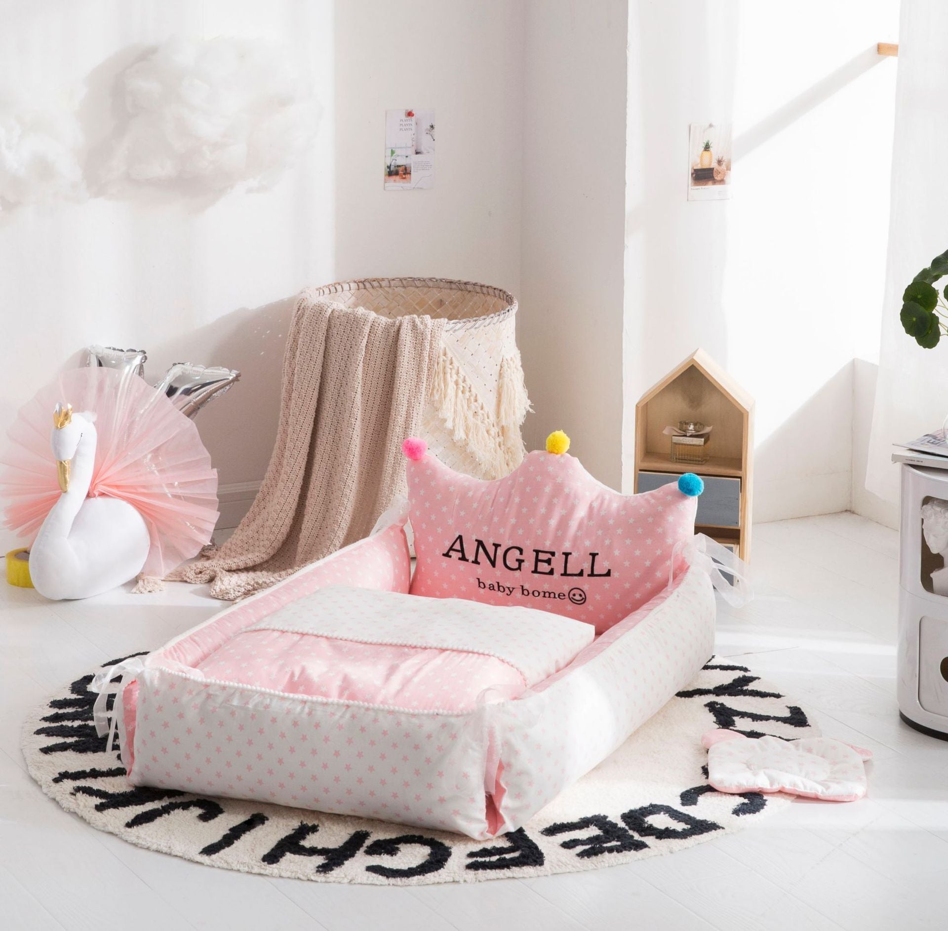 Lit bébé portable - Lit d’allaitement réglable détachable et lavable
