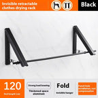 Cintre mural rétractable pliable en aluminium sans perforation suspendu imperméable