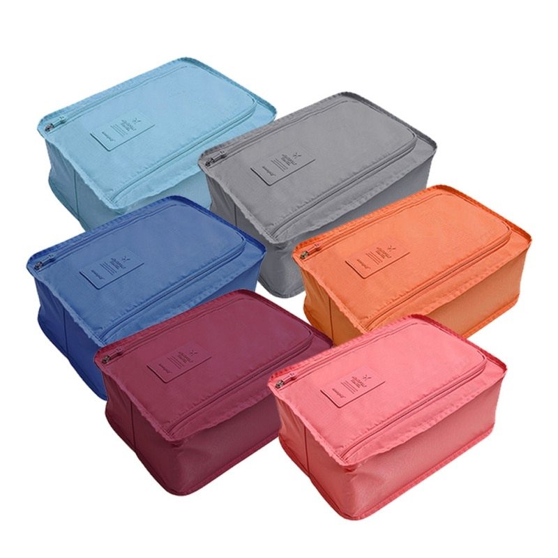 Sac de rangement de voyage - Sacs d’organisateur imperméable portable en nylon - Pochette de tri de chaussures - Organisateur de 6 couleurs