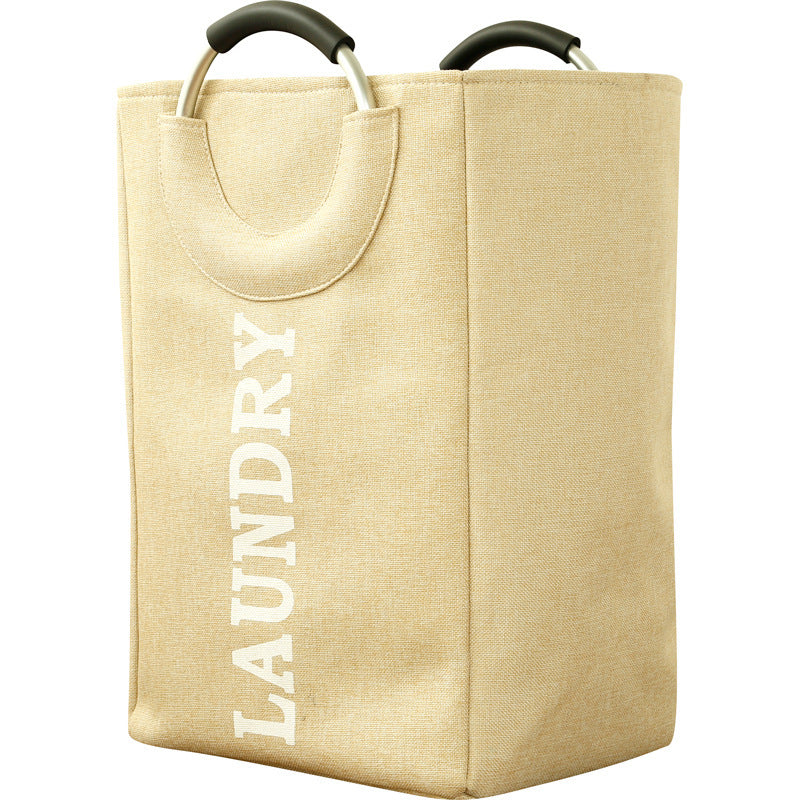 Panier de rangement en lin et en coton - style nordique  Panier à vêtements sales