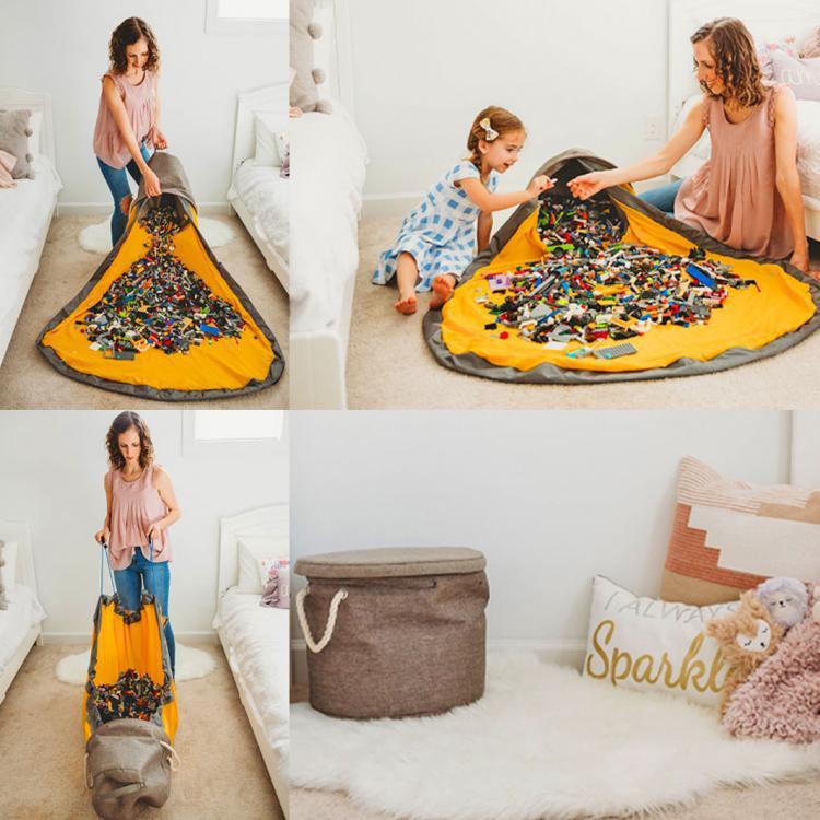 Sac de rangement portable pour jouets pour enfants