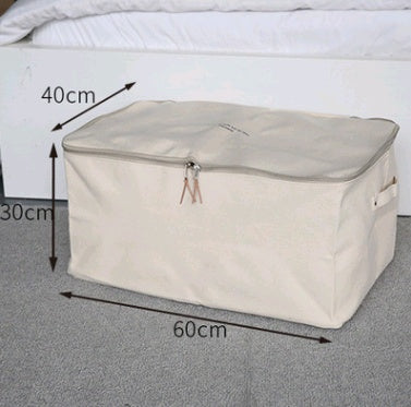 Boîte de rangement en toile épaisse à fermeture éclair