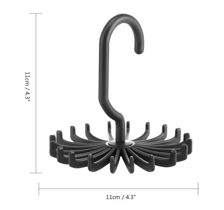 Porte-ceinture/foulards/cravate - attaches rotatives pour placards