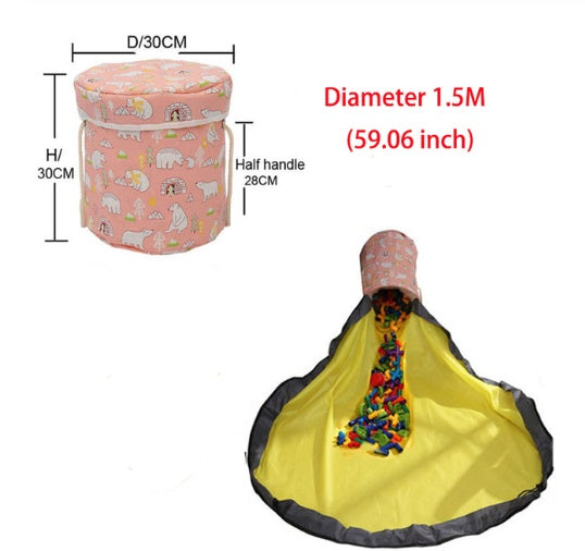 Sac de rangement portable pour jouets pour enfants