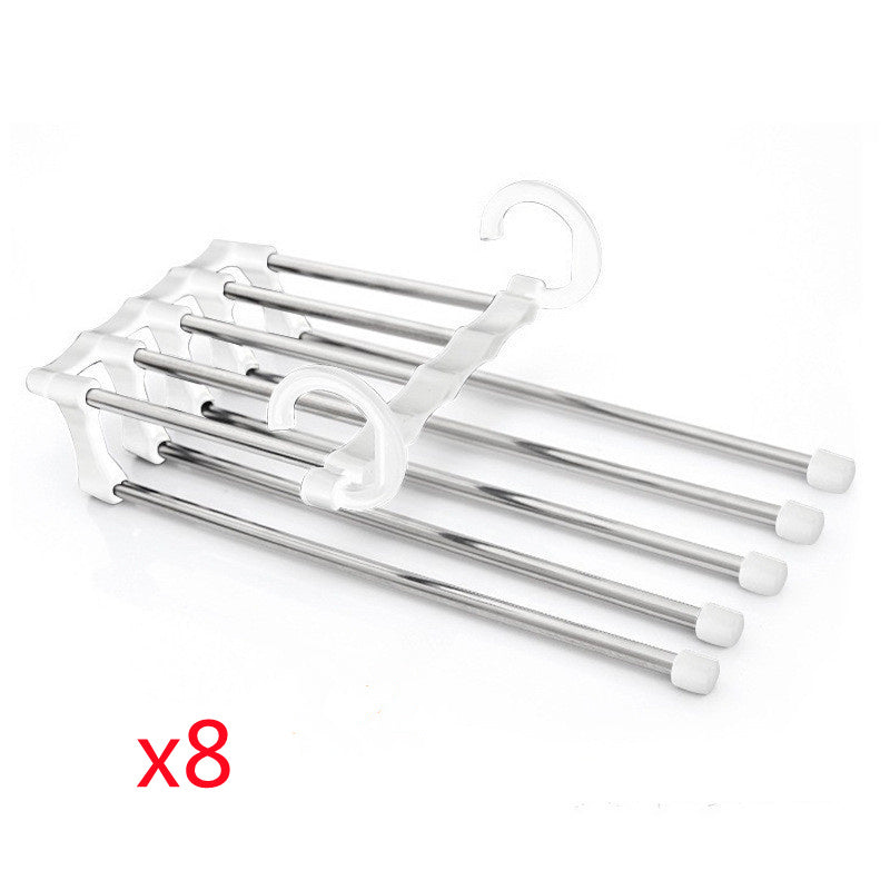 Cintre de garde-robe 5 en 1 - Cintres multifonctionnels magique en acier inoxydable