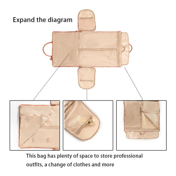 Sac en cuir de vêtements de voyage pliable pour femmes - Grand sac de voyage - Sac de voyage d’affaires pour femmes