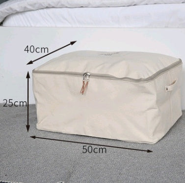 Boîte de rangement en toile épaisse à fermeture éclair
