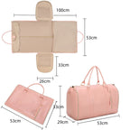 Sac en cuir de vêtements de voyage pliable pour femmes - Grand sac de voyage - Sac de voyage d’affaires pour femmes