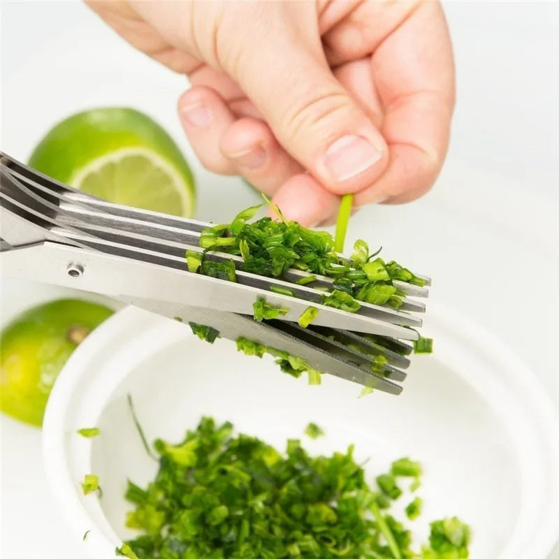 Ciseaux multicouches multifonctionnels en acier inoxydable - Ciseaux de cuisine