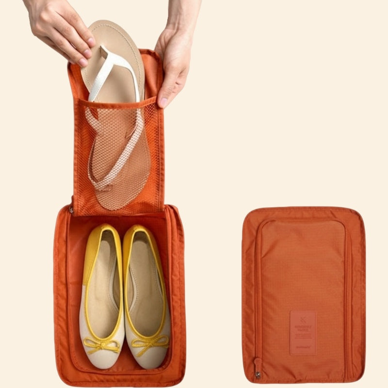 Sac de rangement de voyage - Sacs d’organisateur imperméable portable en nylon - Pochette de tri de chaussures - Organisateur de 6 couleurs