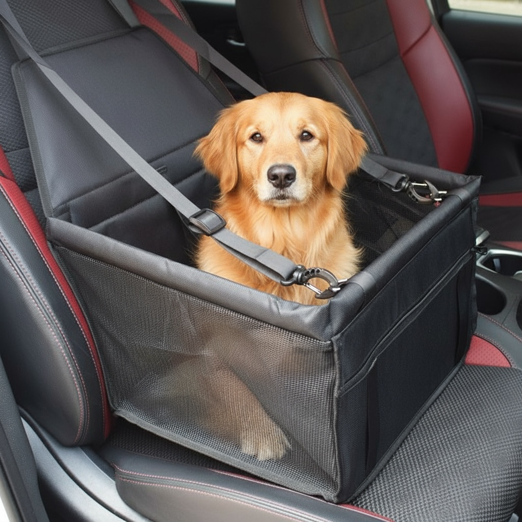 Sac respirant de voiture pour animaux de compagnie