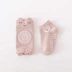 Ensemble de chaussettes antidérapantes et genouillères -pour le printemps et l’automne unisexe respirant motif de dessin animé