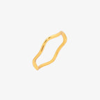 Bague ondulée minimaliste