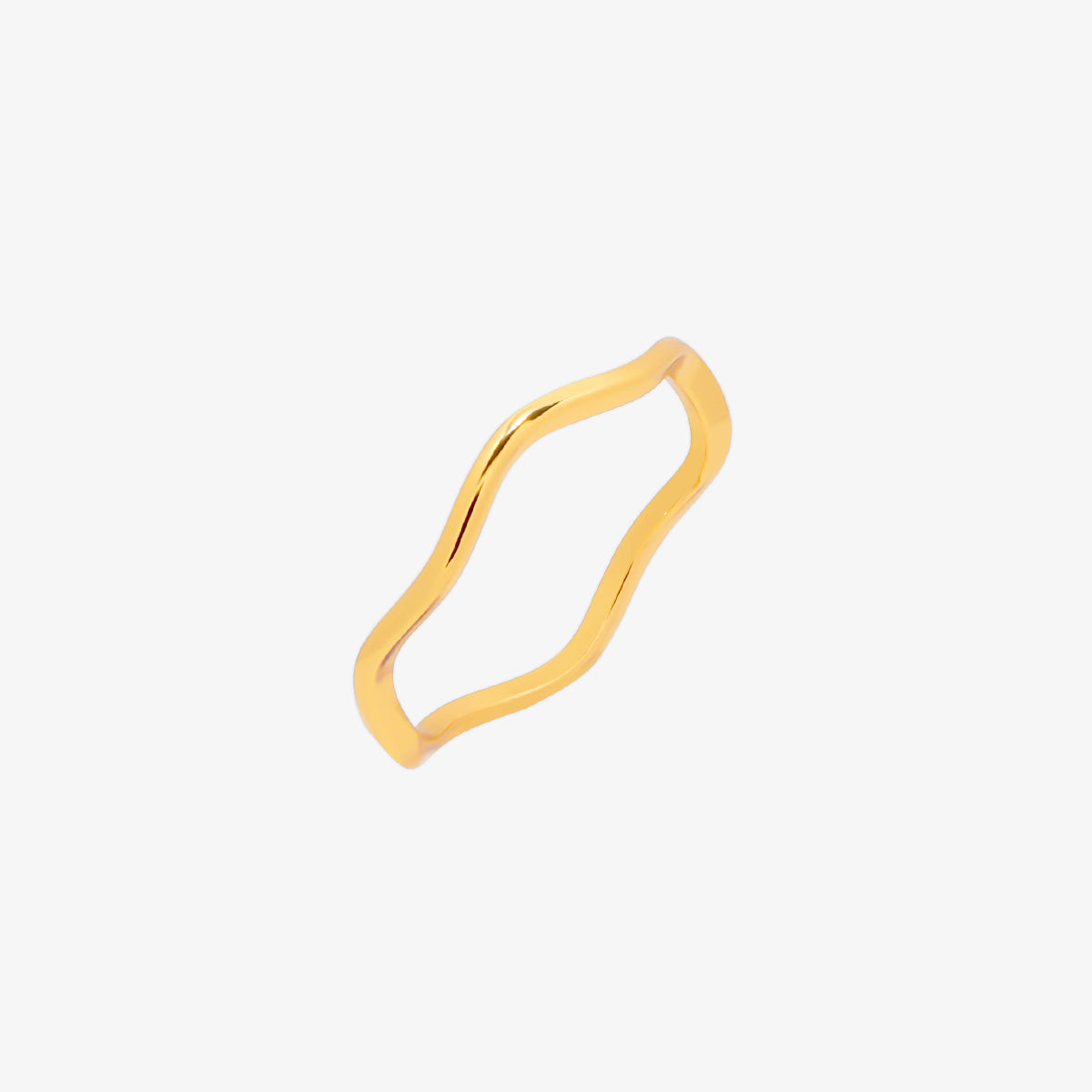 Bague ondulée minimaliste