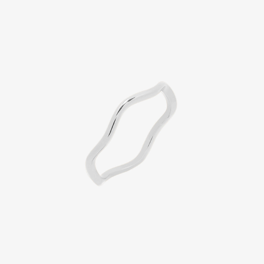 Bague ondulée minimaliste